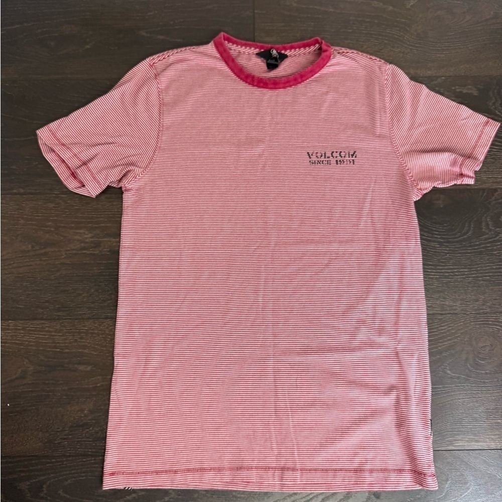 Volcom Red Striped T-Shirt